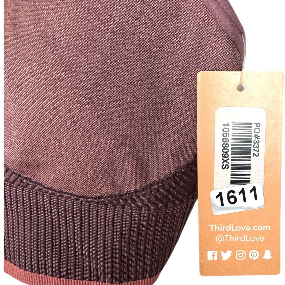 NWT ThirdLove Pink Seamless Sports Bra Size XS - Picture 8 of 8